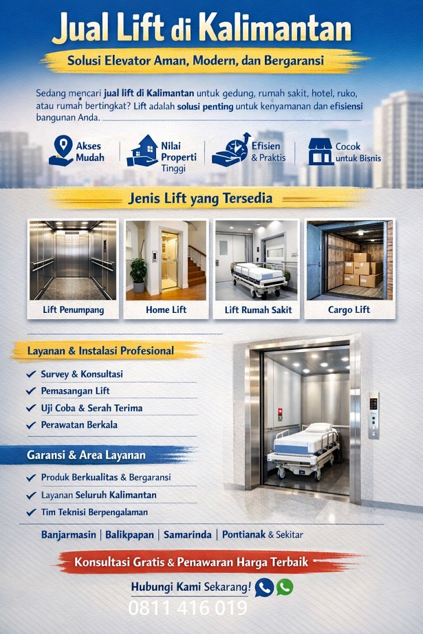 Kontraktor Elevator / Lift Kalimantan